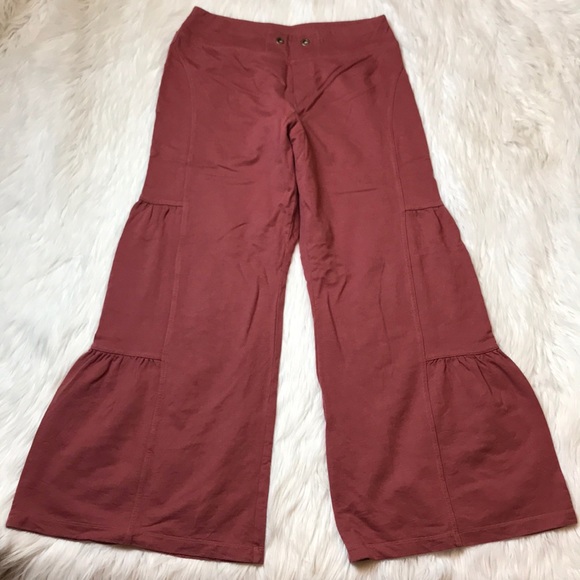 Soft Surroundings Pants - Ruffle wide leg cotton pants